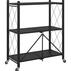 vidaXL Herramientas-Estantería con ruedas de acero negro 71x34x88 cm
