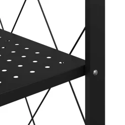 vidaXL Herramientas-Estantería con ruedas de acero negro 71x34x88 cm