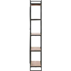 vidaXL Estanterías-Estantería de 5 niveles madera maciza de acacia 140x30x180 cm