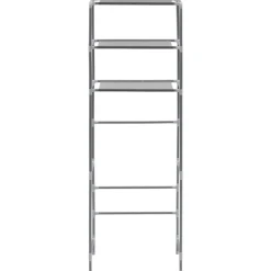 vidaXL Estantería de 3 niveles sobre inodoro 53x28x169 cm Plateado Best