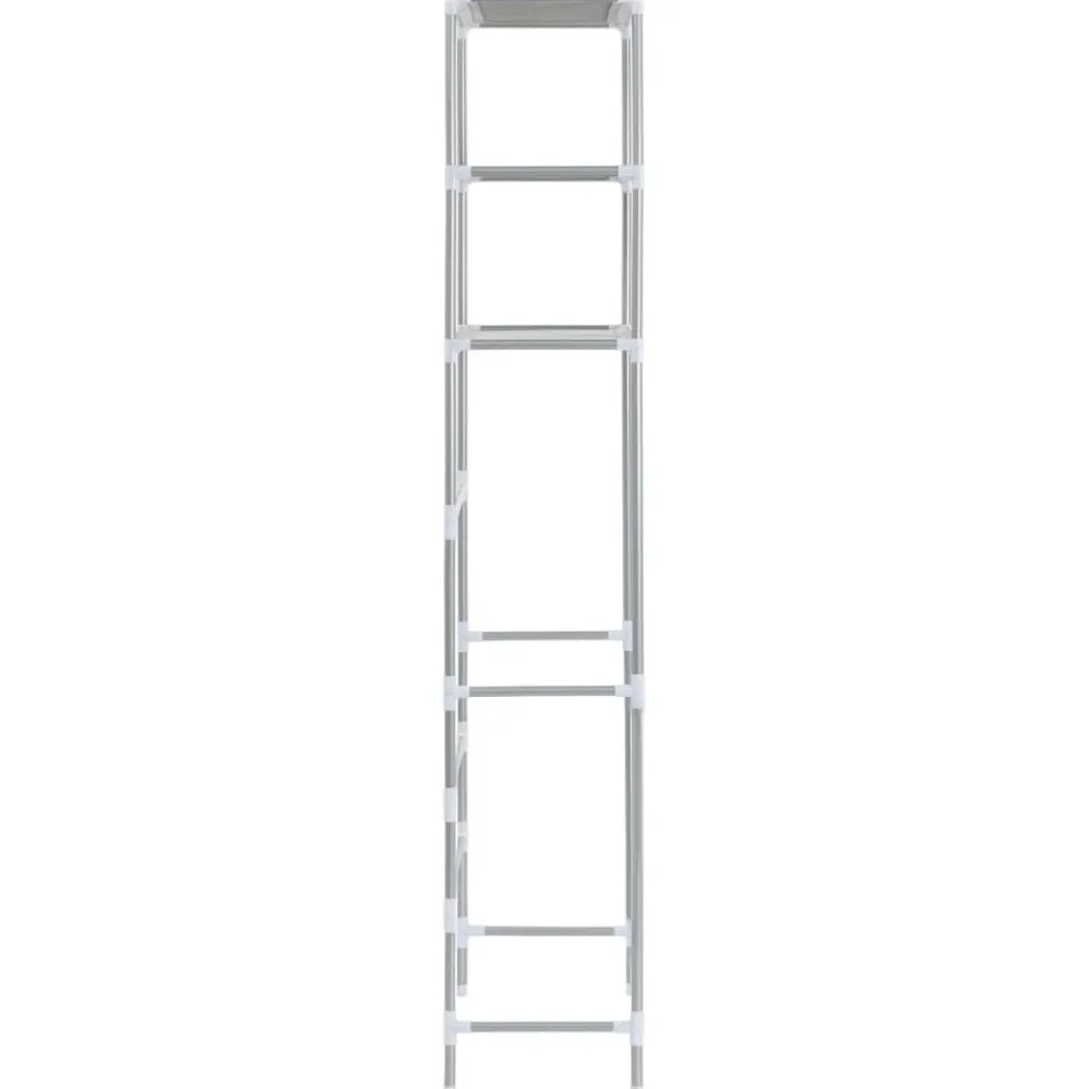 vidaXL Estantería de 3 niveles sobre inodoro 53x28x169 cm Plateado Best
