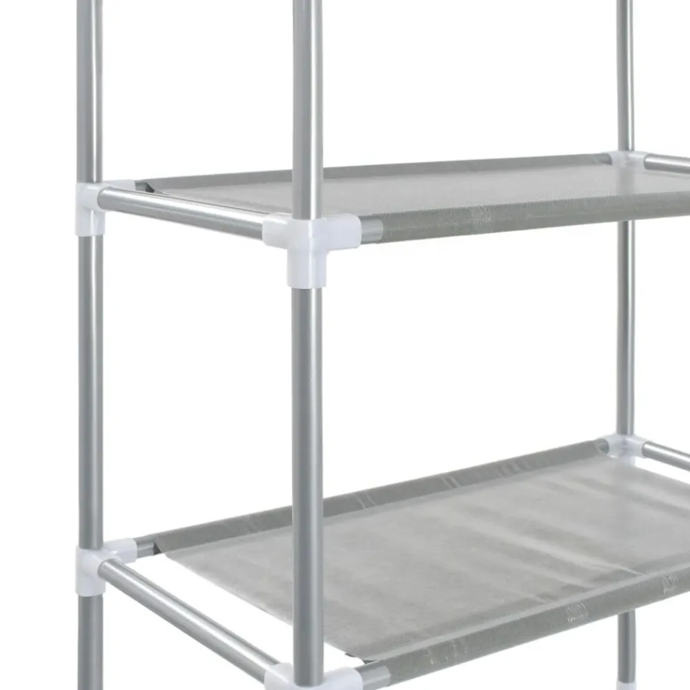 vidaXL Estantería de 3 niveles sobre inodoro 53x28x169 cm Plateado Best
