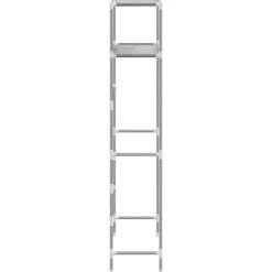 vidaXL Accesorios Para El Baño-Estantería de 2 niveles sobre lavadora hierro 69x28x143 cm