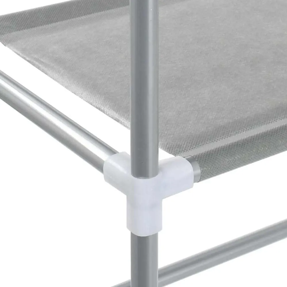 vidaXL Accesorios Para El Baño-Estantería de 2 niveles sobre lavadora hierro 69x28x143 cm