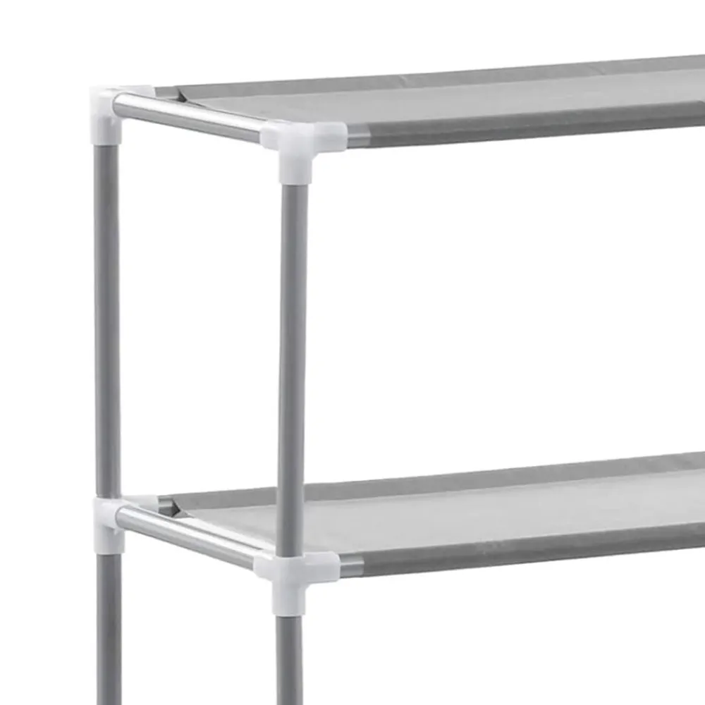 vidaXL Accesorios Para El Baño-Estantería de 2 niveles sobre lavadora hierro 69x28x143 cm