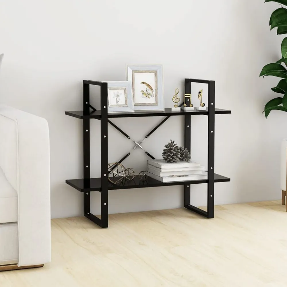 vidaXL Estanterías-Estantería de 2 niveles madera contrachapada 80x30x70 cm