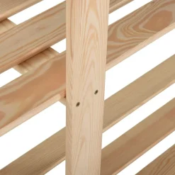 vidaXL Estantería de 5 niveles madera pino maciza 170x28,5x170 cm Natural Clearance