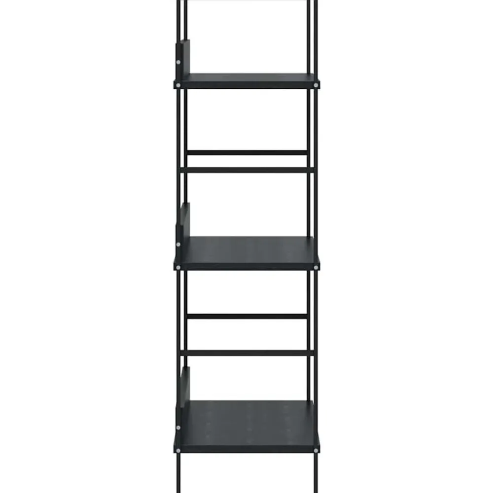 vidaXL Estantería de 3 niveles madera ingeniería 60x27,6x90,5 cm Negro Discount