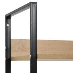 vidaXL Estantería de 3 niveles madera ingeniería roble 60x27,6x90,5 cm Roble y negro Online