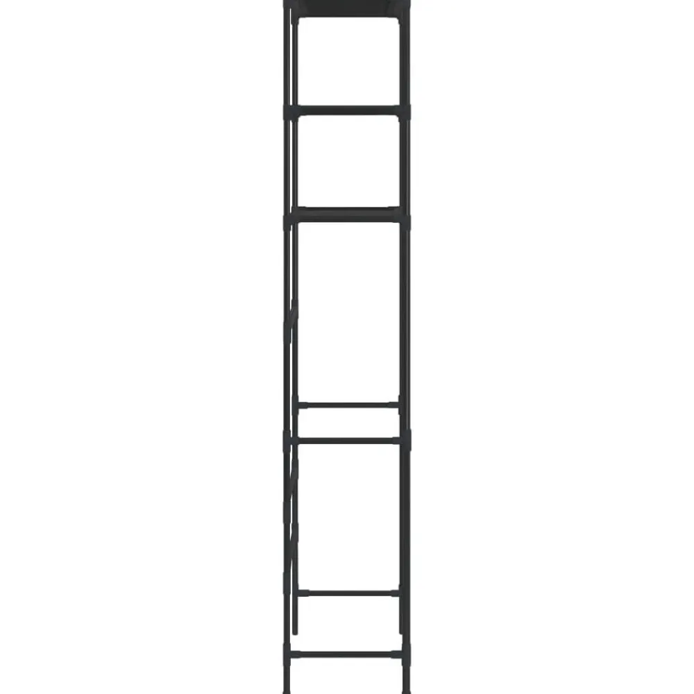 vidaXL Estantería de 3 niveles sobre inodoro 53x28x169 cm Negro Outlet