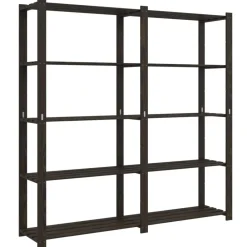 vidaXL Almacenamiento Industrial-Estantería de 5 niveles madera maciza pino 170x38x170 cm