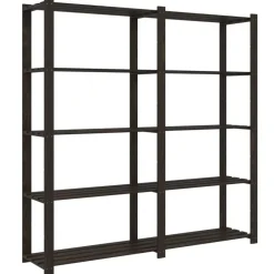 vidaXL Almacenamiento Industrial-Estantería de 5 niveles madera maciza pino 170x38x170 cm