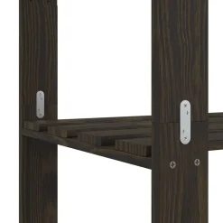 vidaXL Almacenamiento Industrial-Estantería de 5 niveles madera maciza pino 170x38x170 cm