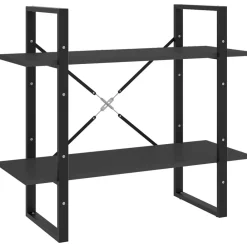 vidaXL Estanterías-Estantería de 2 niveles madera contrachapada 80x30x70 cm