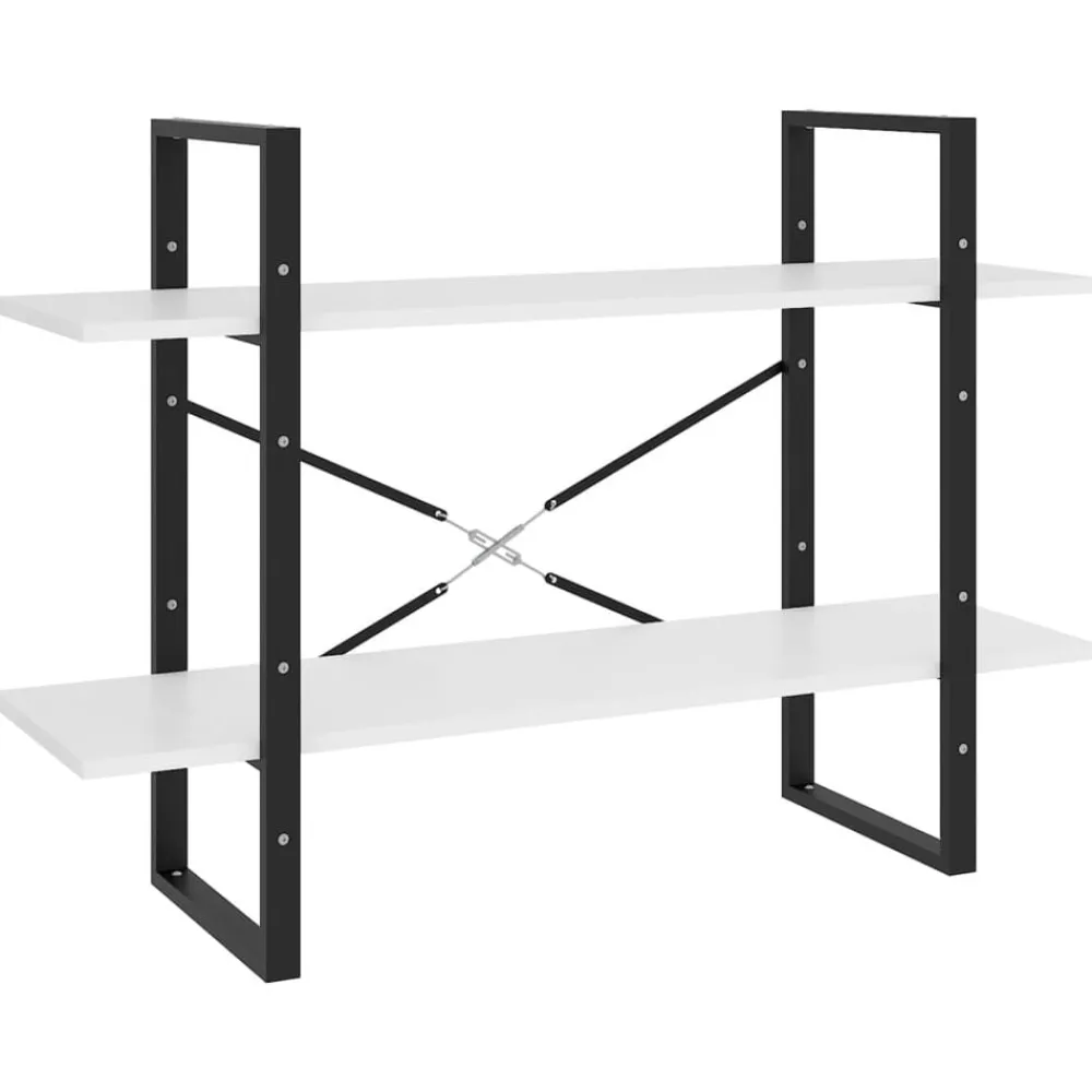 vidaXL Estanterías-Estantería de 2 niveles madera contrachapada 100x30x70cm
