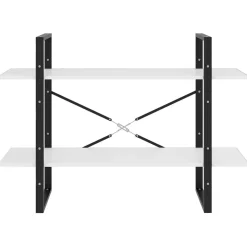 vidaXL Estanterías-Estantería de 2 niveles madera contrachapada 100x30x70cm