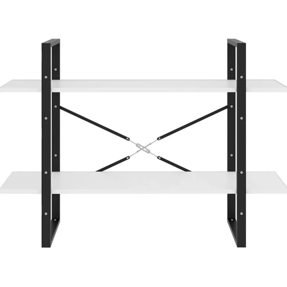 vidaXL Estanterías-Estantería de 2 niveles madera contrachapada 100x30x70cm
