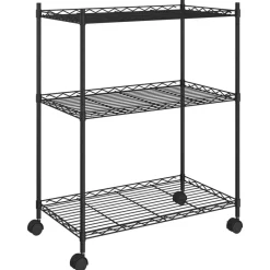 vidaXL Almacenamiento Industrial-Estantería de 3 niveles con ruedas 60x35x81 cm 150 kg