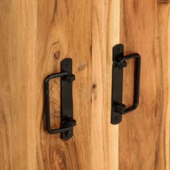vidaXL Estanterías-Estantería de 4 niveles madera maciza de acacia 80x30x180 cm