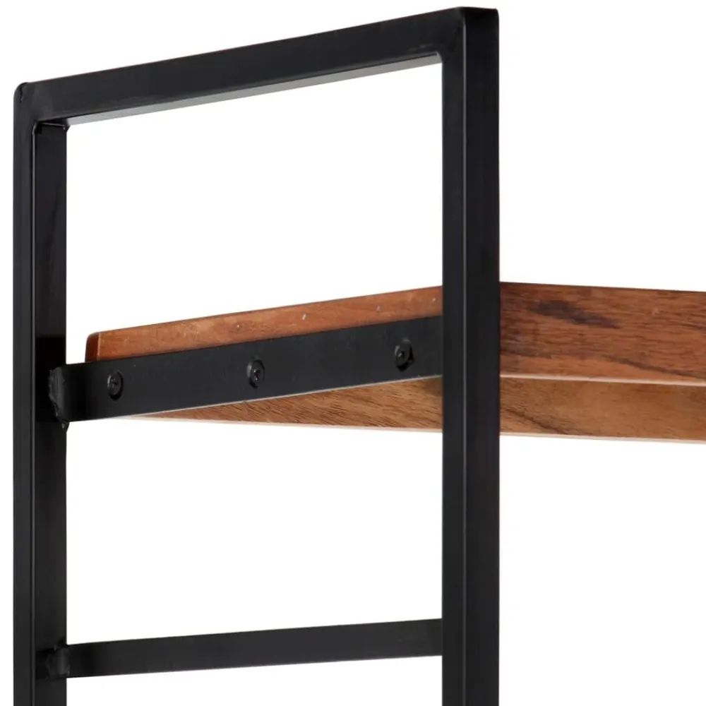 vidaXL Estanterías-Estantería de 4 niveles madera maciza de acacia 80x30x180 cm