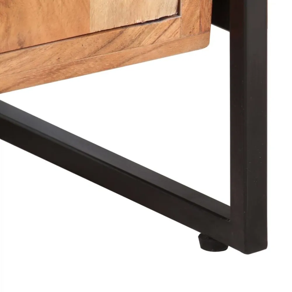 vidaXL Estanterías-Estantería de 4 niveles madera maciza de acacia 80x30x180 cm