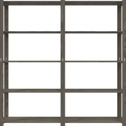 vidaXL Estantería de 5 niveles madera maciza pino 170x38x170 cm Gris Best