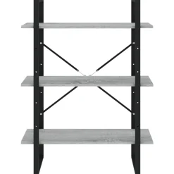 vidaXL Estanterías-Estantería de 5 niveles contrachapada 80x30x175 cm