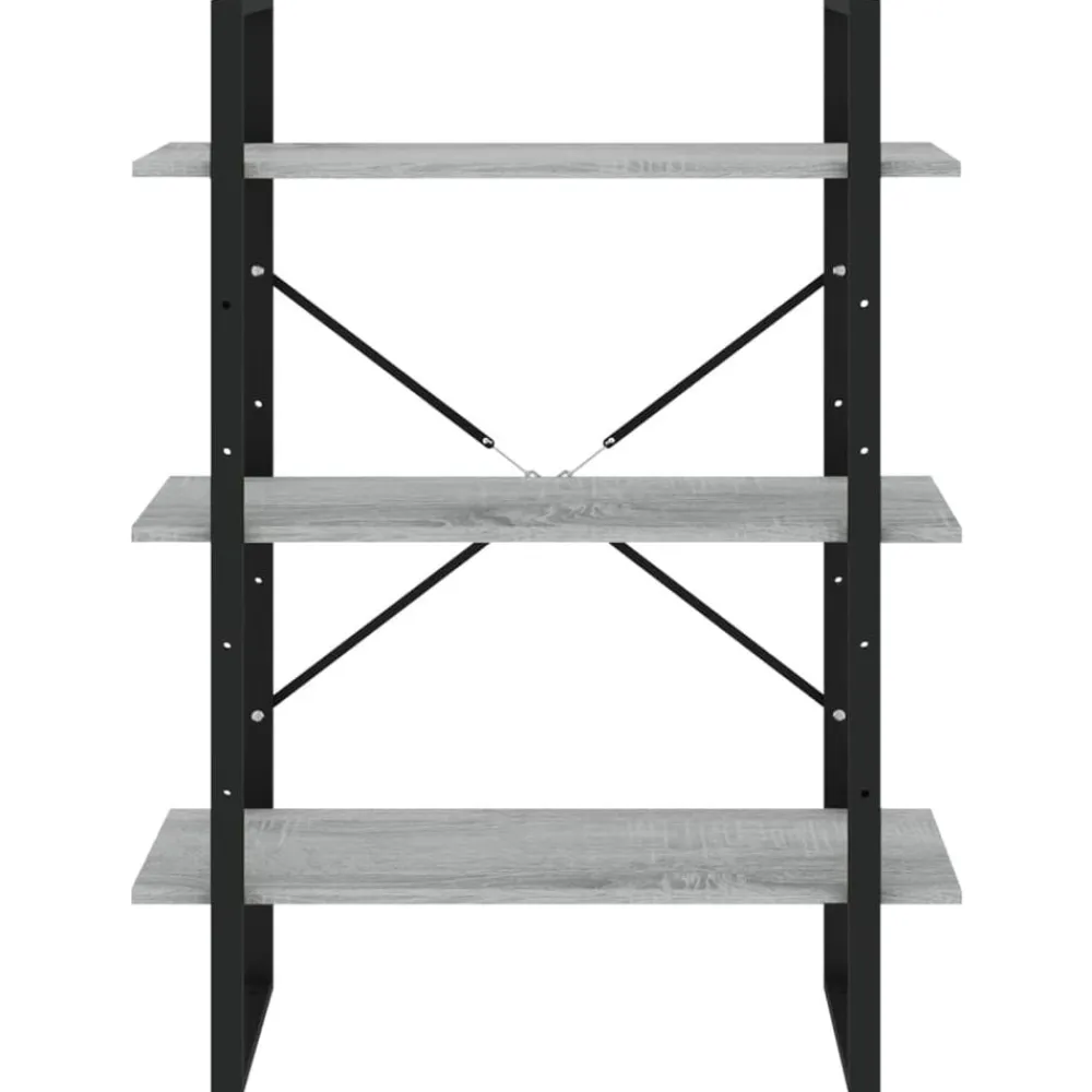 vidaXL Estanterías-Estantería de 5 niveles contrachapada 80x30x175 cm