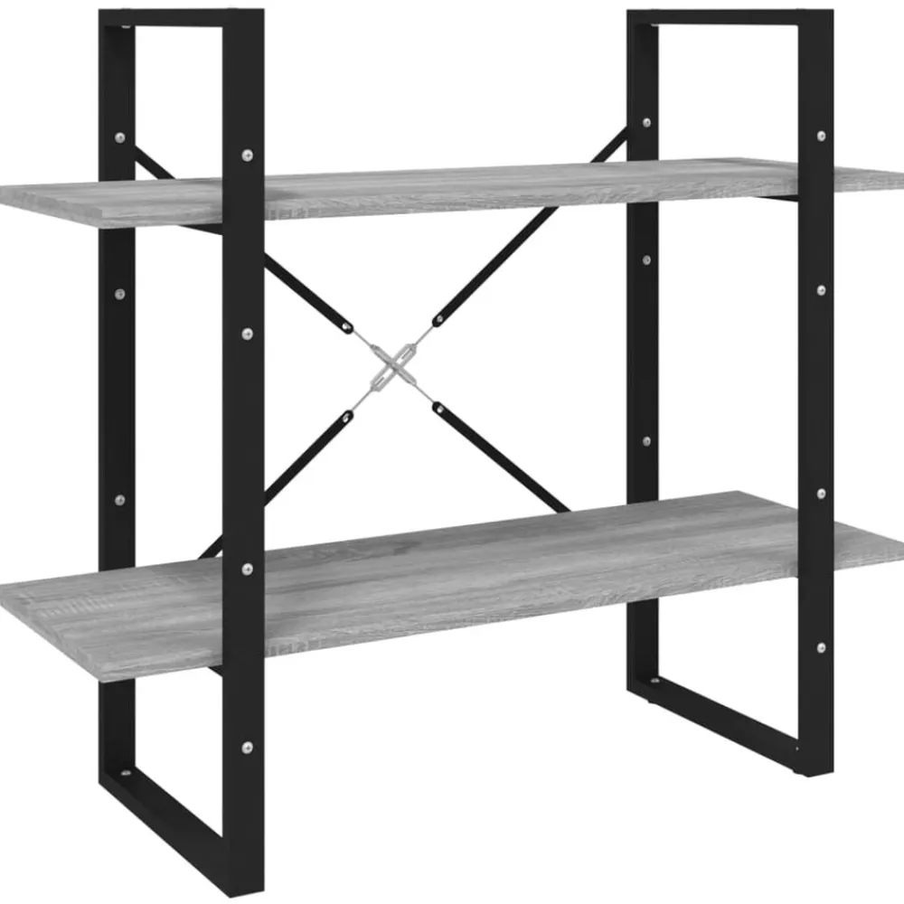 vidaXL Estanterías-Estantería de 5 niveles contrachapada 80x30x175 cm