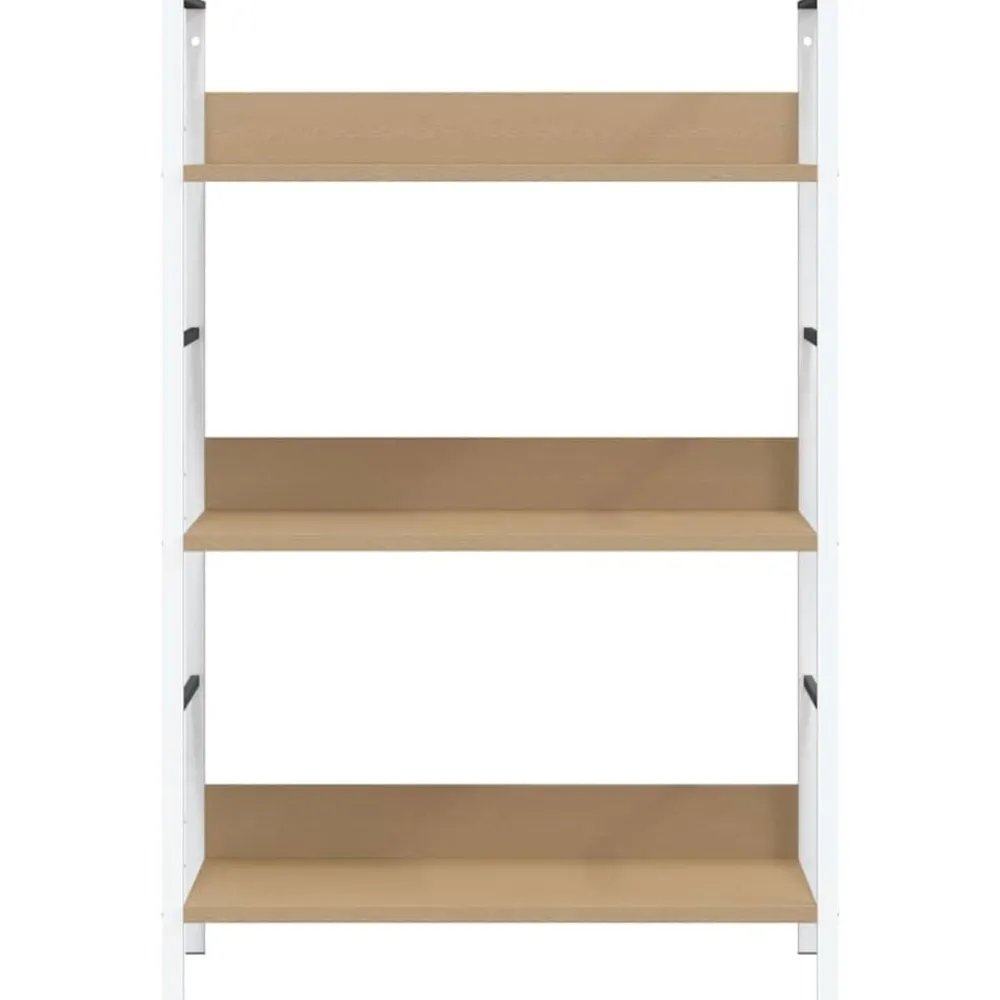 vidaXL Estanterías-Estantería de 3 niveles madera ingeniería roble 60x27,6x90,5 cm