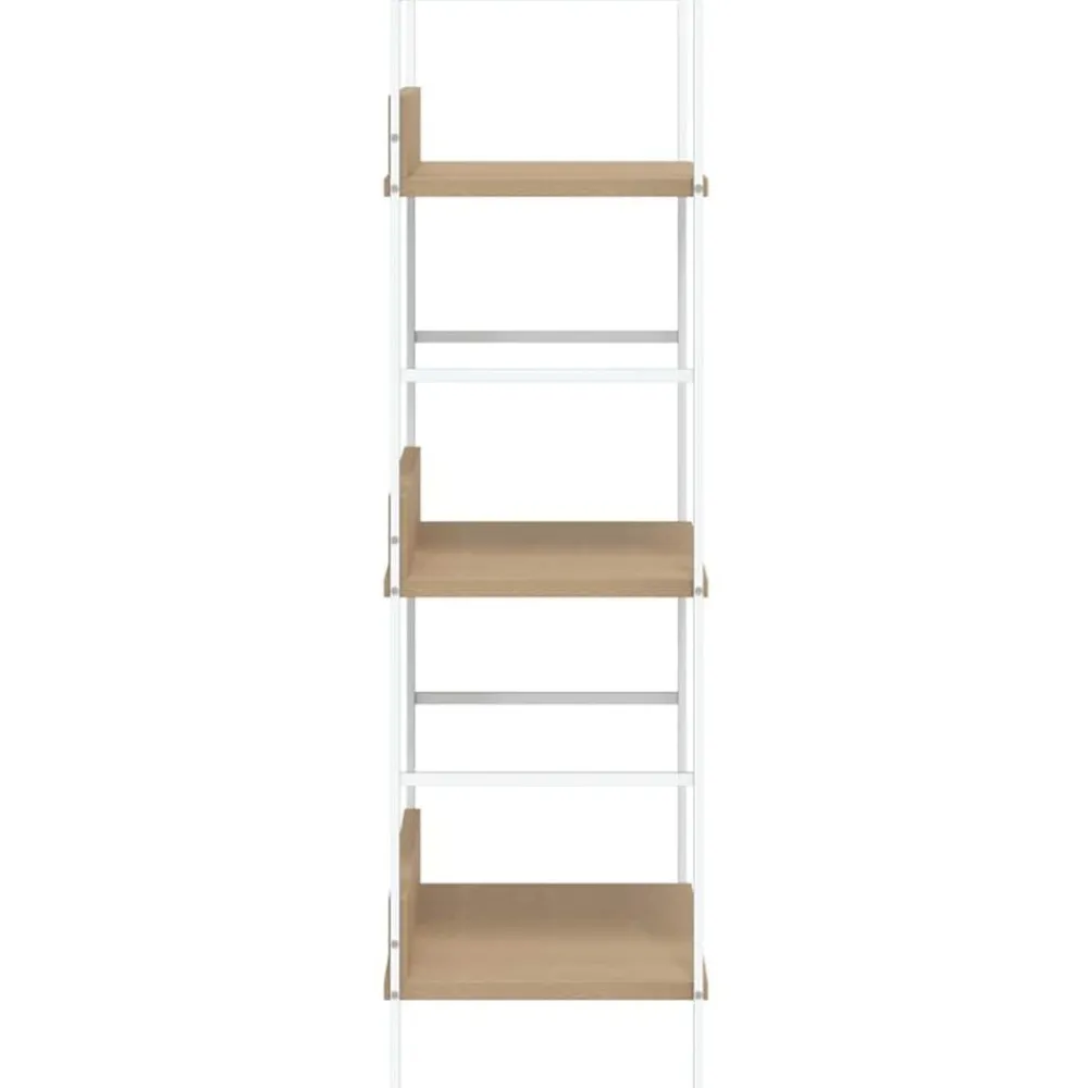vidaXL Estanterías-Estantería de 3 niveles madera ingeniería roble 60x27,6x90,5 cm