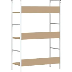 vidaXL Estanterías-Estantería de 3 niveles madera ingeniería roble 60x27,6x90,5 cm