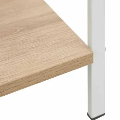 vidaXL Estanterías-Estantería de 3 niveles madera ingeniería roble 60x27,6x90,5 cm