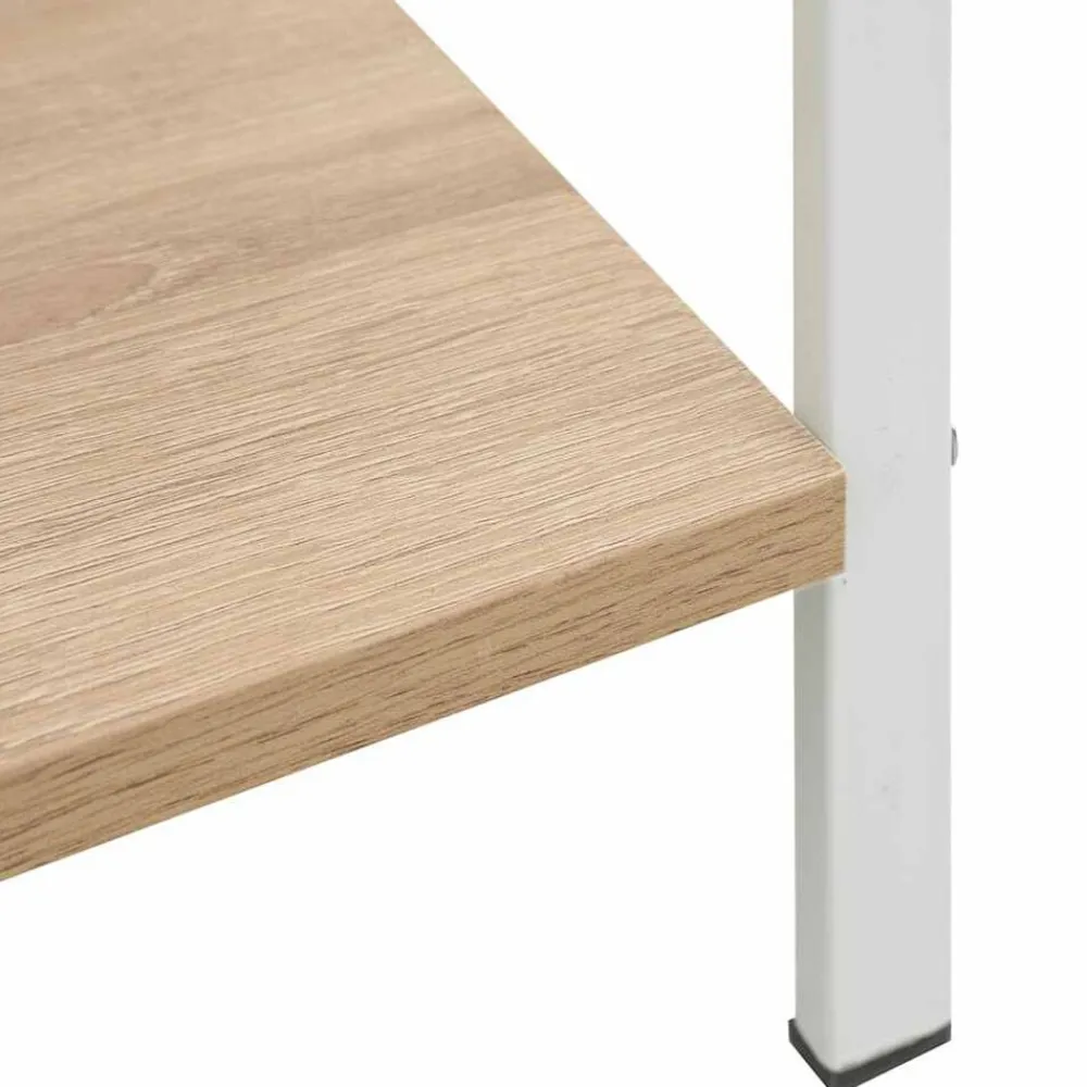 vidaXL Estanterías-Estantería de 3 niveles madera ingeniería roble 60x27,6x90,5 cm