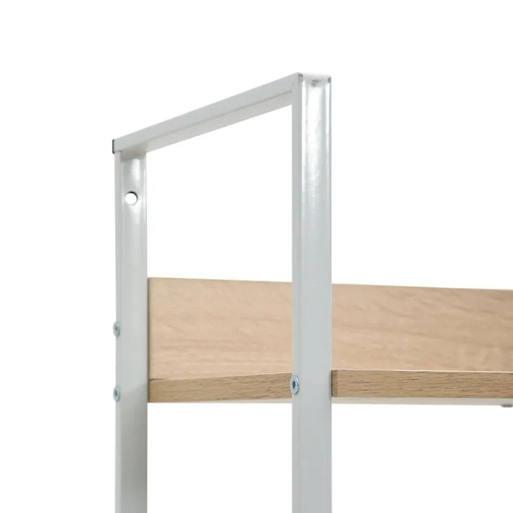 vidaXL Estanterías-Estantería de 3 niveles madera ingeniería roble 60x27,6x90,5 cm