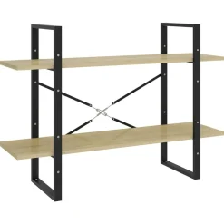 vidaXL Estanterías-Estantería de 2 niveles contrachapada 100x30x70 cm