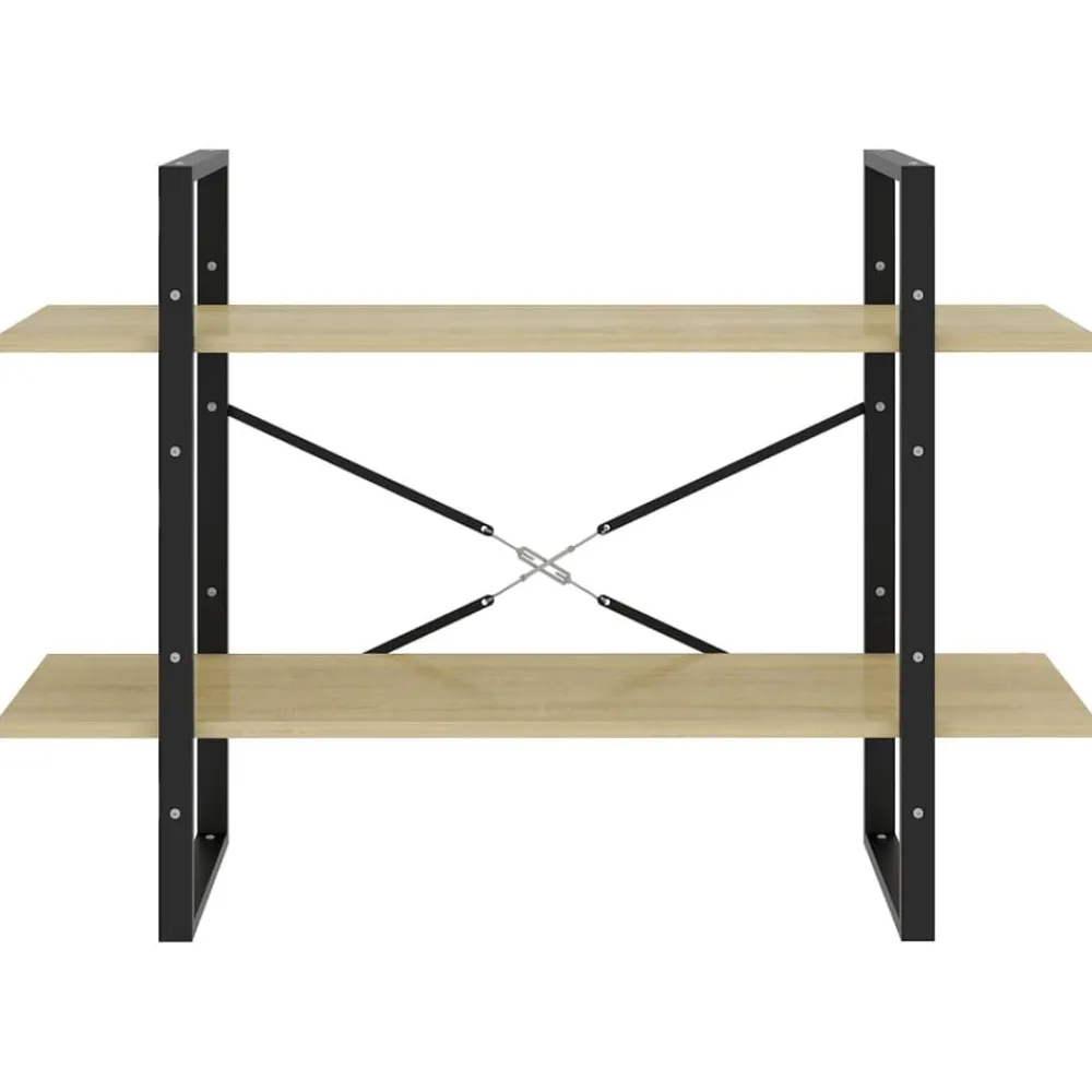 vidaXL Estanterías-Estantería de 2 niveles contrachapada 100x30x70 cm