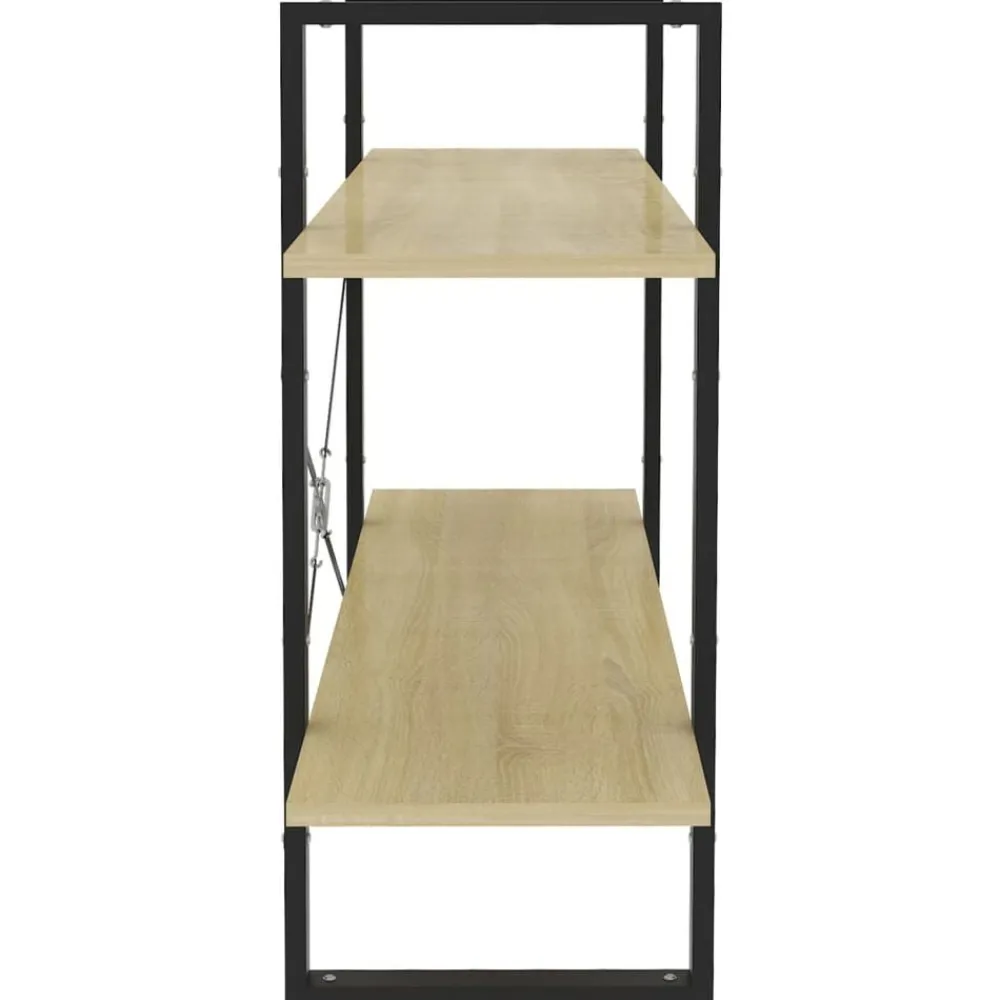 vidaXL Estanterías-Estantería de 2 niveles contrachapada 100x30x70 cm