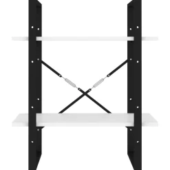 vidaXL Estantería de 2 niveles madera contrachapada 60x30x70 cm Blanco Outlet