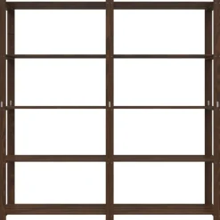 vidaXL Almacenamiento Industrial-Estantería de 5 niveles madera maciza pino marrón 170x38x170 cm