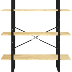 vidaXL Estantería de 3 niveles madera maciza de pino 100x30x105 cm Natural Hot