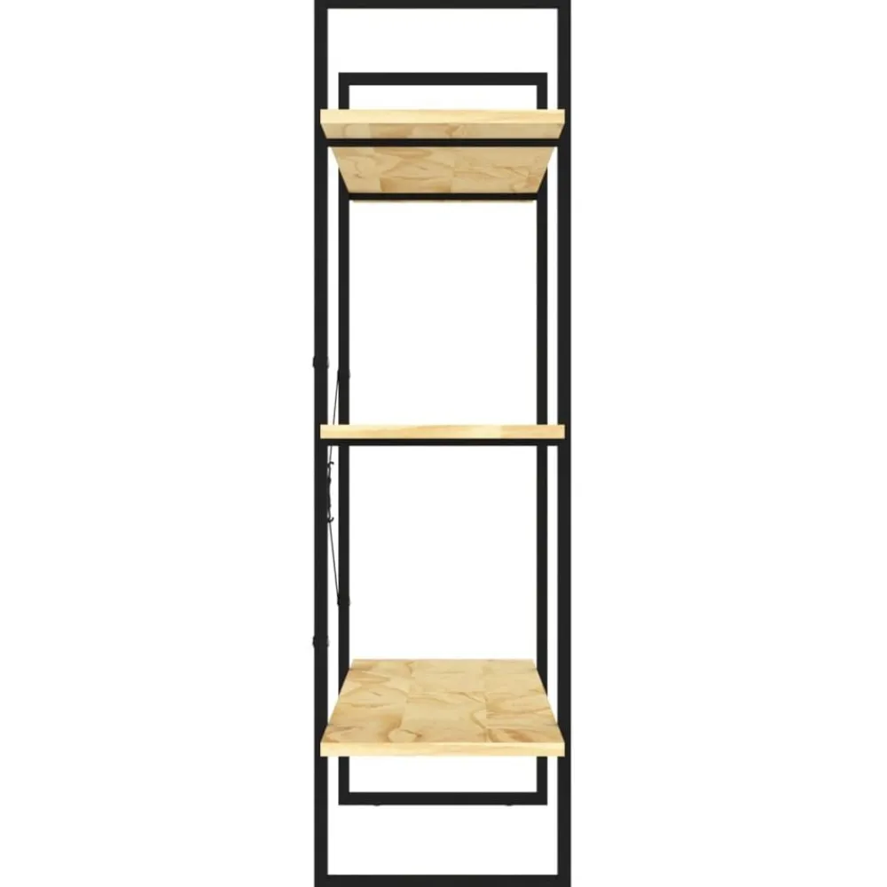 vidaXL Estantería de 3 niveles madera maciza de pino 100x30x105 cm Natural Hot