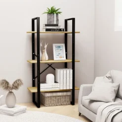 vidaXL Estanterías-Estantería de almacenaje madera maciza de pino 60x30x105 cm