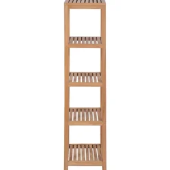 vidaXL Estanterías-Estantería de baño 4 niveles madera teca maciza 42x42x165 cm
