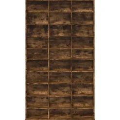 vidaXL Armarios Y Almacenamiento-Estantería de CD contrachapada 102x23x177,5 cm