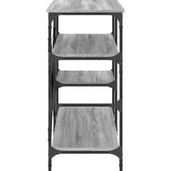 vidaXL Estantería de cocina madera ingeniería metal 90x40x84 cm Gris Outlet
