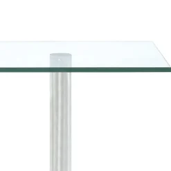 vidaXL Cocina Y Comedor-Estantería de cocina de esquina 3 niveles vidrio templado
