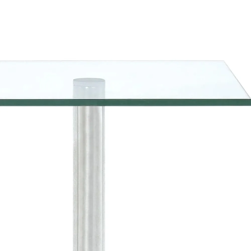 vidaXL Cocina Y Comedor-Estantería de cocina de esquina 3 niveles vidrio templado