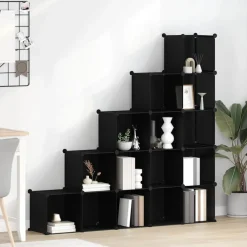 vidaXL Productos Del Hogar-Estantería de cubos con 15 compartimentos PP