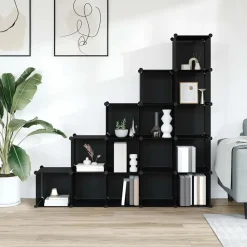 vidaXL Productos Del Hogar-Estantería de cubos con 15 compartimentos PP